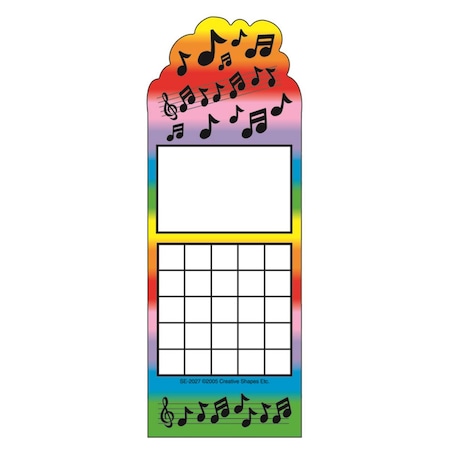 Creative Shapes Etc Music Personal Incentive Chart 24Pk SE-2027